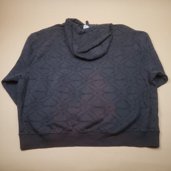 Nike Center Swoosh All Over Print Swoosh Charcoal Gray Pattern Essential Men 2XL - Picture 2 of 11